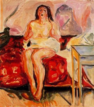 Edvard Munch : Girl Yawning
